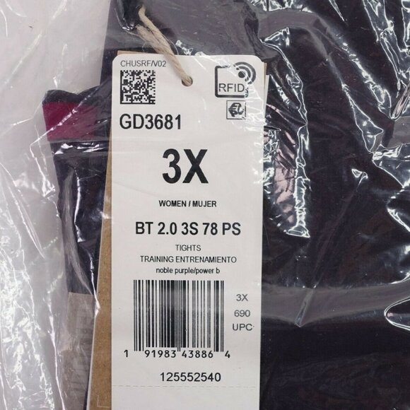 NEW adidas 3-Stripe Believe This 7/8 Plus Size - Picture 10 of 11